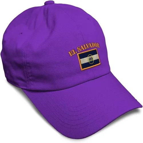Vista 55 de Speedy Pros Sombrero de béisbol suave bordado papá sombrero El Salvador bandera bordado hombres y señoras gorra de béisbol algodón