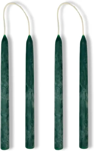 Vista 21 de Candlestock Velas cónicas de cera de abejas – 1/2 pulgada de diámetro, cera de abeja pura 100% natural de Estados Unidos, mecha de algodón, sin