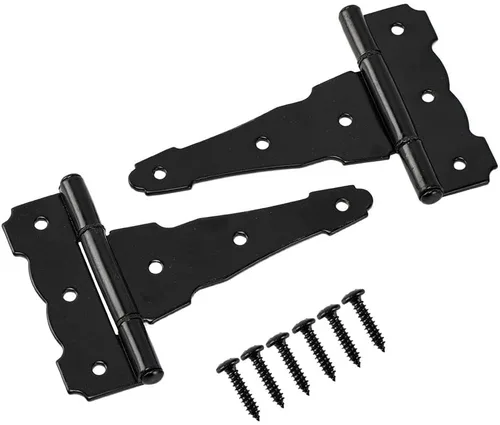 Vista 9 de HOME MASTER HARDWARE Bisagras de puerta resistentes de 4 pulgadas, bisagras Negro