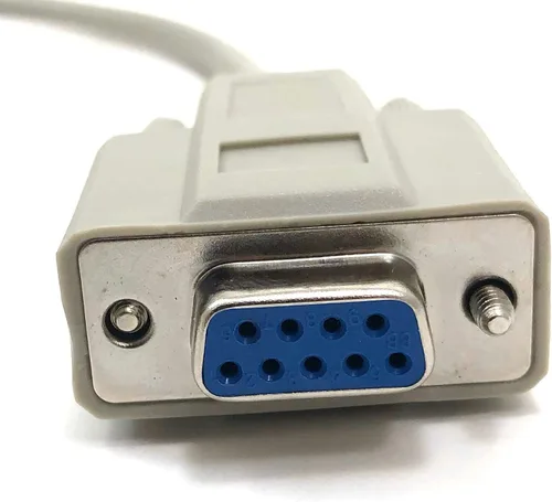 Vista 3 de Cable de extensión serie para ratón/monitor de 6 pies DB9 M/f Blanco