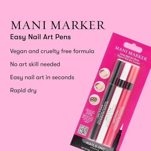 Vista 3 de Nails Inc Mani - Juego de 3 rotuladores para arte de uñas