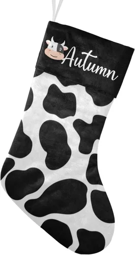 Vista 7 de Calcetines de Navidad con lindo panda verde personalizado con nombre, medias de Navidad personalizadas para la temporada de vacaciones familiares