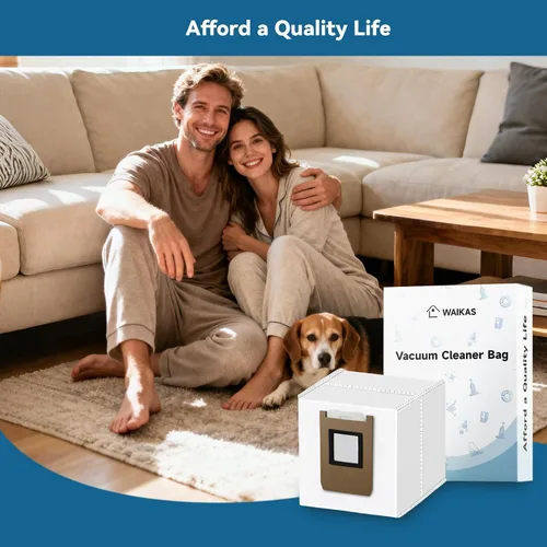 Vista 6 de WAIKAS Paquete de 6 bolsas de polvo E25 E28 para aspiradoras Eufy E28 Omni, E25 Omni y E20, accesorios de repuesto de gran capacidad