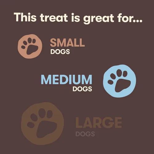Vista 5 de Pet 'n Shape, fabricado en EE. UU., premio de carne de vacuno con forma hueso natural para perros, perros grandes