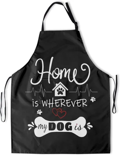 Vista 28 de Delantal impreso delantales de pintura de poliéster con bolsillo para cocinar cocina a la parrilla adultos