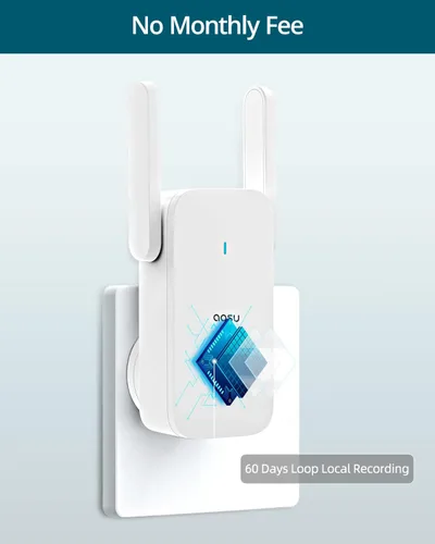 Vista 8 de aosu 3K/5MP cámaras de seguridad solar al aire libre inalámbrico 2.4/5 GHz WiFi timbre video con aosuBase Mini