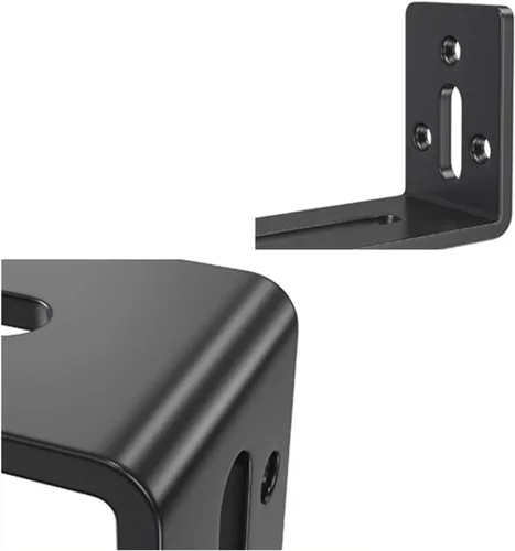 Vista 5 de HIHELO Soporte para proyector de trípode para montaje en pared, estante universal para proyector de inclinación panorámica, cabezal de cama, bandeja