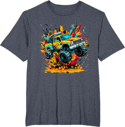 Vista 79 de Monster Trucks Are My Jam - Camiseta Monster Truck, Negro