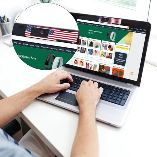 Vista 3 de Cubierta para cámara web, 3 piezas, cubierta para cámara de portátil, capacidad de protección de privacidad es el doble de grande que