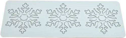 Vista 9 de Molde de silicona con estampado 3D de copos de nieve huecos para pastel de chocolate y caramelo para decoración de cupcakes