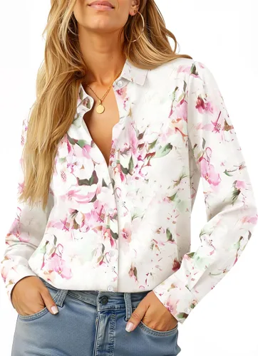 Vista 16 de Soft Non-Iron Wrinkle-Free Button Down Shirts for Women Dress Shirts Collared Blouses Formal Business Work Tops