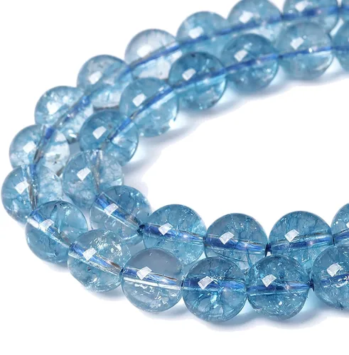 Vista 62 de 4mm 90 piezas Cuentas de piedra natural de turquesa africana para hacer joyería Cuentas sueltas de gemas redondas para pulseras, collares, aretes