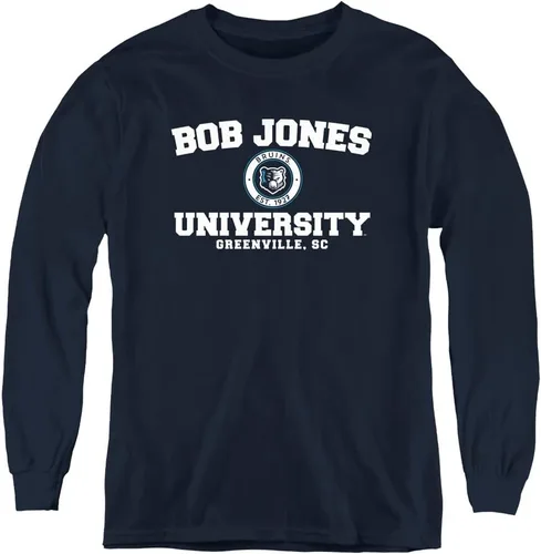 Vista 2 de Bob Jones University Official Circle Logo Youth Long Sleeve T Shirt
