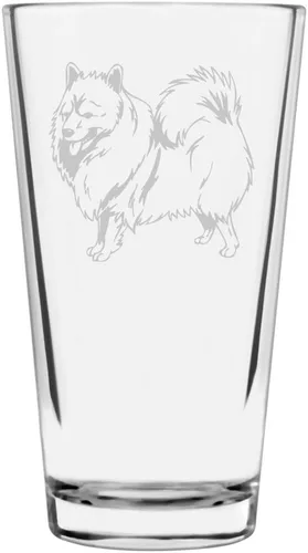 Vista 252 de Podenco Canario - Vaso de pinta de 16 onzas con temática de perro personalizado