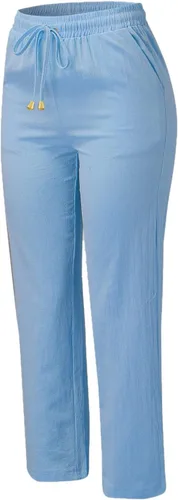 Vista 3 de Womens Joggers Waist Cotton and Elastic Solid Pants Drawstring Long Women Straight Casual Pants Joggers for Women