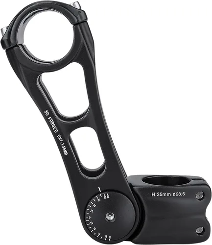 Vista 8 de Vástagos de MTB ajustables 31.8mm 70 Grados - 90/110/130/145mm Vástago elevador para manillar - Extensión de vástago de manillar de aleación
