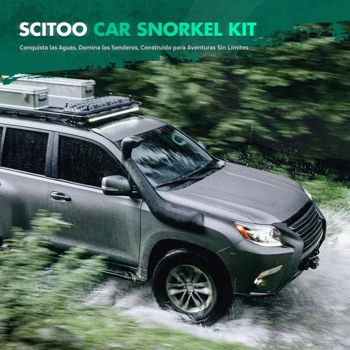 Vista 2 de SCITOO Kit de snorkel de repuesto compatible para Toyota Tacoma 2016-2021 con 3.5L V6 negro