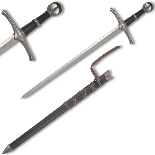 Vista 5 de Medieval Warrior Espada corta templaria con vaina