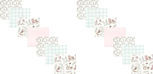 Vista 223 de Hudson Baby Unisex Baby Cotton Flannel Receiving Blankets Bundle, Neutral Woodland Pals, One Size (Pack of 2)