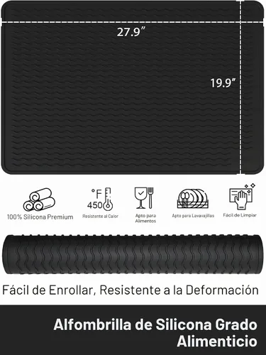 Vista 2 de XiFEO Cubiertas para Estufa Eléctrica, Protector de Cubierta de Estufa de Vidrio de Silicona de Grado Alimentario Resistente, Protector de Placa