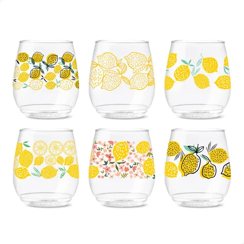 Vista 45 de TOSSWARE POP - Juego de 6 copas de champán con estampado de flauta de 9 onzas, de alta calidad, reciclables, irrompibles y de plástico transparente