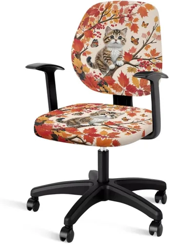 Vista 35 de Autumn Cow Office Chair Cover for Armrest Chairs