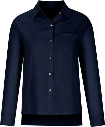 Vista 99 de SMIDOW Camisa de algodón y lino con botones para mujer