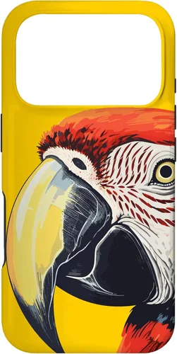 Vista 30 de Funda para iPhone 16 con diseño de guacamayo pájaro