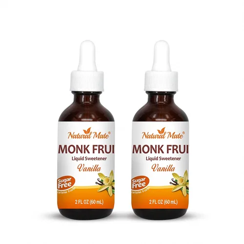 Vista 13 de Edulcorante líquido saborizado de fruta de monje optimizado con eritritol 2oz - Sabor a coco 1 paquete