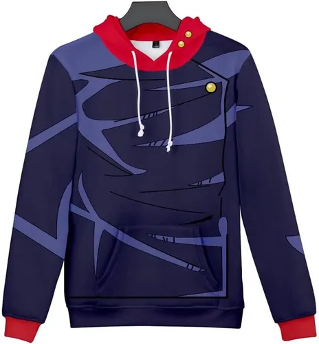 Vista 3 de CHLOBLOM Sudadera con capucha 3D para disfraz de anime para Halloween