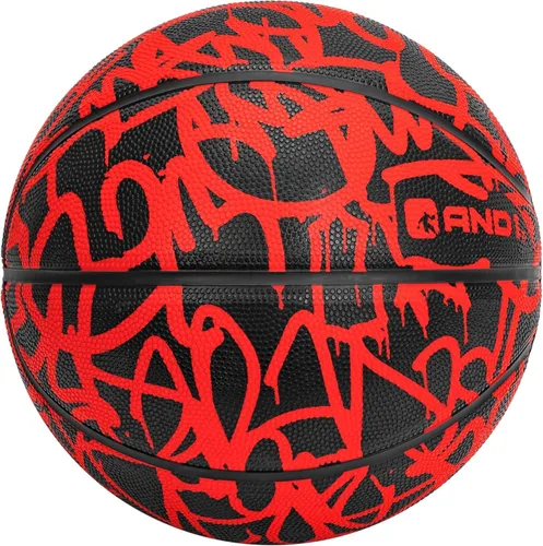 Vista 8 de AND1 Balón de baloncesto de goma: tamaño reglamentario oficial 7 (29.5 pulgadas) – Construcción de canal profundo, hecho para juegos de baloncesto