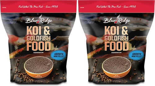 Vista 14 de Blue Ridge comida para peces Koi 2 libras - Fórmula de crecimiento mini para peces Koi, comida para peces dorados, comida premium para peces