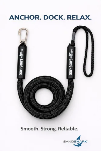 Vista 2 de SandShark Línea de muelle elástico de anclaje de alta calidad. Accesorios de barco Línea de anclaje que absorbe los golpes en anclajes y muelles