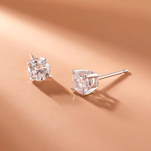 Vista 34 de Amazon Essentials Aretes redondos de plata de ley con piedra natal (anteriormente colección Amazon)