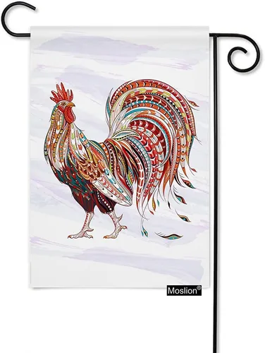 Vista 12 de Moslion Bandera de jardín de oso polar, safari natural, oso polar con cachorros, banderas de nieve de doble cara, bandera de bienvenida para patio