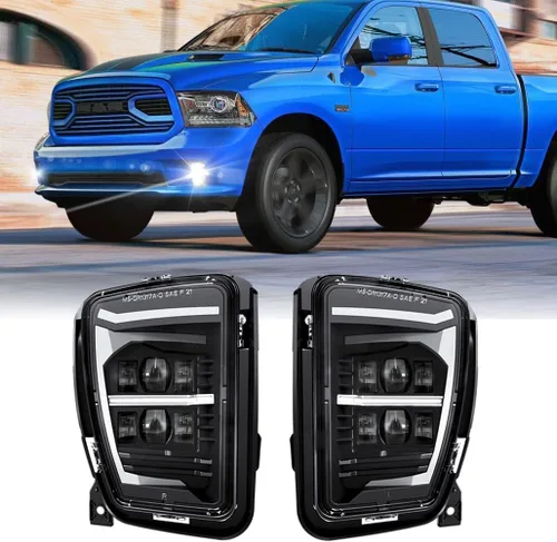 Vista 9 de Z-OFFROAD Conjunto de luz antiniebla LED aprobada por DOT compatible con Dodge Ram 1500 2002 2003 2004 2005 2006 2007 2008 Dodge Ram 2500/3500