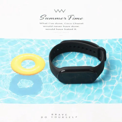 Vista 3 de [4 paquetes] Bandas para Mi Band 7 Correa Reemplazo Pulsera Xiaomi Mi Band 7 Accesorios Banda de reloj para Hombres Mujeres Xiaomi 7 Pulsera
