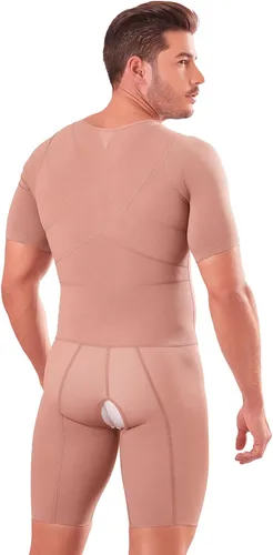 Vista 4 de Shape Concept 067 Fajas Colombianas para hombres y hombres faja de alta compresión para moldear el cuerpo para hombres