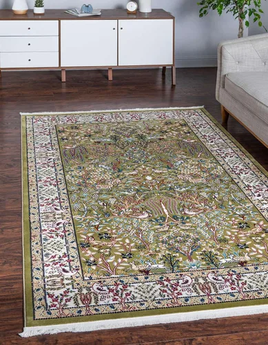 Vista 28 de Unique Loom Colección Narenj - Alfombra de área - Bristol (2' 2" x 3' 1" ovalada, azul/beige)