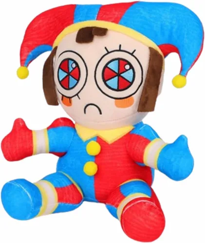 Vista 3 de SAJISP The Amazing Digital Circus Peluche, Regalo de Juguete de Peluches Pomni de 10.3", Linda Muñeca de Figura de Peluche para Niños y Adultos