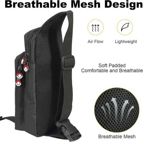 Vista 5 de Tangaroa Bolsa de interruptor para SwitchSwitch OLED - Accesorios de interruptor Bolsa cruzada de viaje - Mochila portátil (en la bola)