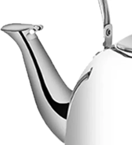 Vista 7 de Hervidor de té silbante, estufa de hervidor de té de acero inoxidable de 2L con mango anti-caliente, ollas de té hirviendo de agua caliente