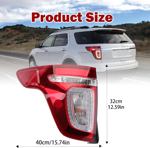 Vista 4 de Luz trasera lámpara de freno trasero para Ford Explorer 2011 2012 2013 2014 2015 (lado izquierdo del conductor)