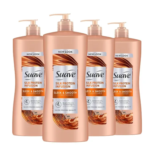 Vista 9 de Suave Silk Protein Infusion Acondicionador elegante y suave para cabello seco e inmanejable, antihumedad y control de encrespamiento 48 horas