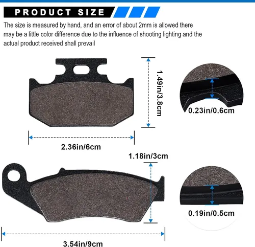 Vista 3 de dr650 Pastillas de freno delanteras y traseras para Suzuki DR650 1996-2016 DR350 1997-1999 RMX 250 1996-1998 DR-Z250 2001-2006, para Kawasaki KDX200