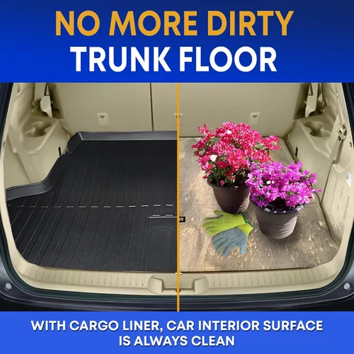 Vista 5 de Forro de carga prémium para Toyota Highlander 2014-2019 100% de protección, alfombrilla de maletero de automóvil de ajuste personalizado