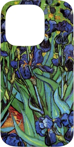 Vista 17 de Irises by Vincent Van Gogh, Flowers in a Garden - Carcasa para iPhone 17