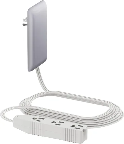 Vista 18 de LIDER LWE3-315-BK - Extensor de toma de corriente de cara plana con 3 receptáculos, enchufe de pared ultrafino, regleta de alimentación con cable