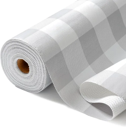 Vista 12 de Revestimiento de estante para armarios de cocina, forros de cajones no adhesivos antideslizantes de agarre fuerte, papel grueso para estantes