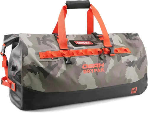 Vista 31 de Bolsa de lona impermeable 25L/40L/60L – Bolsa trasera de motocicleta resistente, bolsa seca enrollable para viajes, camping, canotaje, kayak